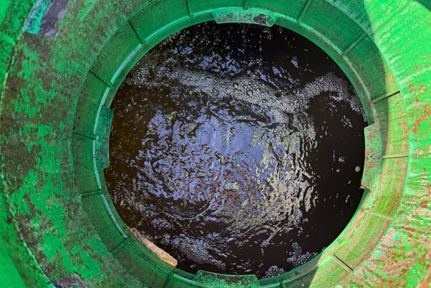aeration chamber on an aerobic septic system